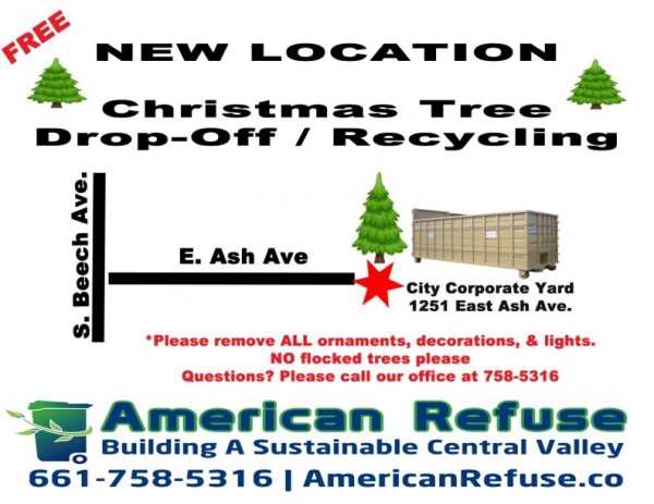 New Shafter Christmas Tree drop- off site